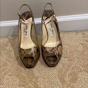 Jimmy Choo Snake Skin Heel